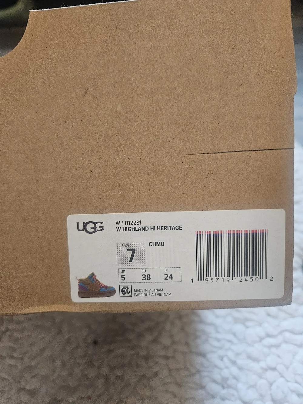 UGG Kids' Multi-Color Suede & Mesh High-Top Sneaker - Brown/Blue/Pink